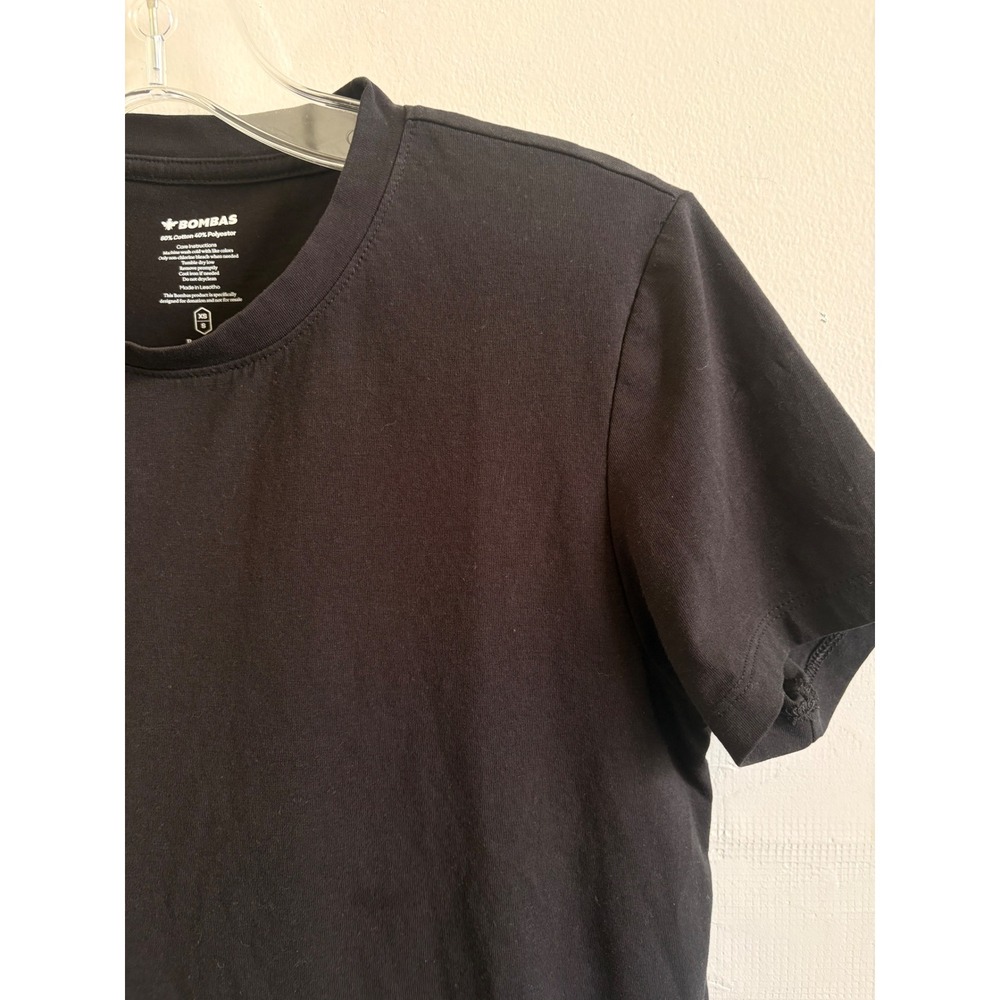 Bombas Bee Better Crewneck T-Shirt Womens Small Black Short Sleeve Cotton Blend - Picture 5 of 5